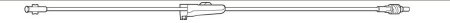 Baxter IV Extension Set Standard Bore 30 Inch Tubing Without Filter Sterile - Case of 48 - 2C5645-CS
