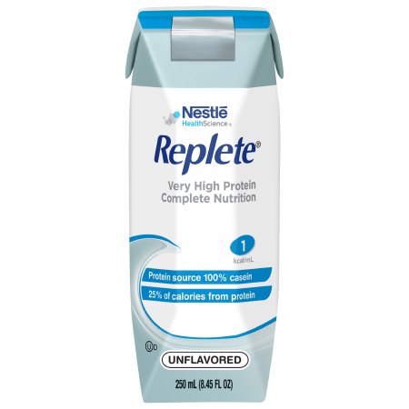 Nestle Healthcare Nutrition Tube Feeding Formula Replete® Unflavored Liquid 250 mL Carton - Each - 00798716162494-EA