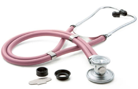 American Diagnostic Corp Sprague Stethoscope Adscope® Pink 2-Tube 22 Inch Tube Double Sided Chestpiece - Each - 641P-EA