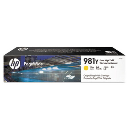 HP HP 981Y, (L0R15A) Extra High-Yield Yellow Original PageWide Cartridge - Each - HEW-L0R15A-EA