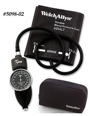 Welch Allyn Aneroid Sphygmomanometer Unit Tycos® Large Adult Nylon 32 - 43 cm Pocket Aneroid - Each - 5090-41CB-EA