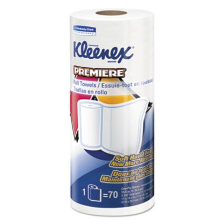 Kleenex® Premiere Kitchen Roll Towels, 1-Ply, 11 x 10.4, White, 70/Roll, 24 Rolls/Carton - CT/1 - KCC-13964-CT
