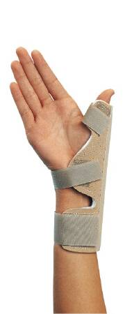 DJO Thumb Splint ProCare® One Size Fits Most Hook and Loop Closure Left or Right Hand Beige - Each - 79-96100-EA