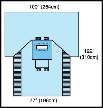 Cardinal Abdominal Drape Pack Cardinal Health™ - Case of 6 - 29121-CS