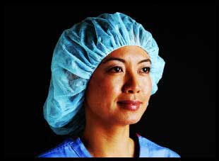 Cardinal Bouffant Cap One Size Fits Most Blue Elastic Closure - Case of 750 - 3274-CS
