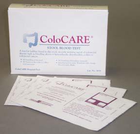 Helena Laboratories Cancer Screening Test Kit ColoCare® Office Pack Fecal Occult Blood Test (FOBT) 50 Tests CLIA Non-Waived - Box of 50 - 5651-BX