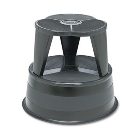 Cramer® Kik-Step Steel Step Stool, 2-Step, 350 lb Capacity, 16" Diameter x 14.25"h, Black - Each - CRA-100192-EA