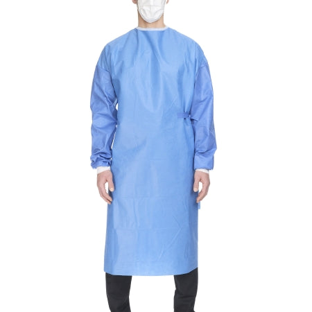 Cardinal Non-Reinforced Surgical Gown with Towel Astound® X-Large Blue Sterile AAMI Level 3 Disposable - Each - 9545-EA