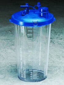 Cardinal Rigid Suction Canister Medi-Vac® Guardian™ 3000 mL Sealing Lid - Each - 65651-230-EA