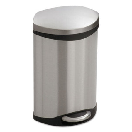 Safco® Step-On Medical Receptacle, 3 gal, Steel, Stainless Steel - Each - SAF-9901SS-EA