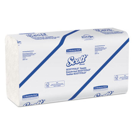 Scott® Pro Scottfold Towels, 1-Ply, 9.4 x 12.4, White, 175 Towels/Pack, 25 Packs/Carton - CT/1 - KCC-01980-CT