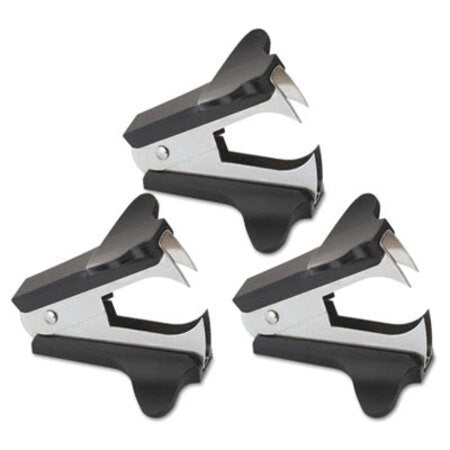Universal® Jaw Style Staple Remover, Black, 3/Pack - Pack of 1 - UNV-00700VP-PK