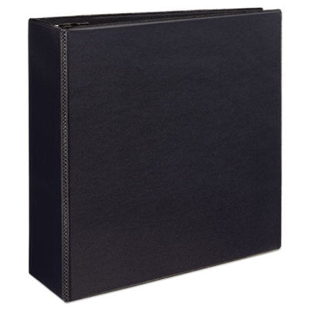 Avery® Durable View Binder with DuraHinge and EZD Rings, 3 Rings, 4" Capacity, 11 x 8.5, Black, (9800) - Each - AVE-09800-EA