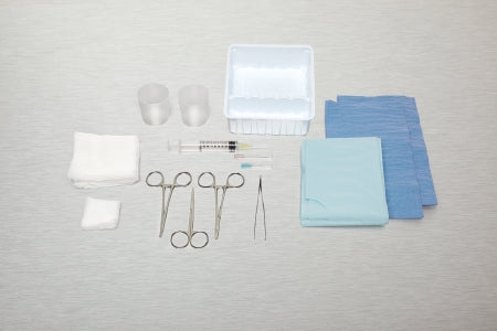 Medline Laceration Tray E*Kits® Sterile - Case of 16 - DYNJ03000-CS