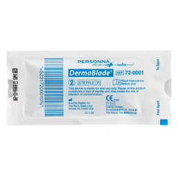 AccuTec Blades Shave Biopsy Blade DermaBlade® Coated Stainless Steel Sterile Disposable Individually Wrapped - Each - 72-0001-0000-EA
