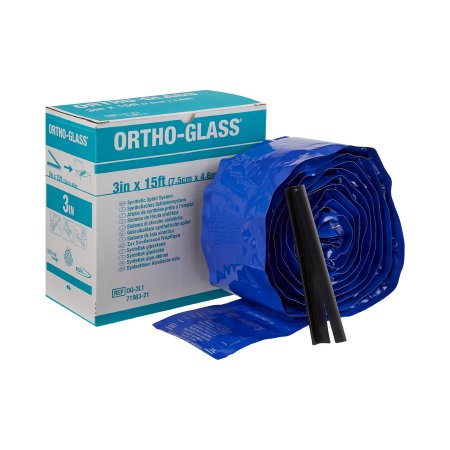 BSN Medical Padded Splint Roll ORTHO-GLASS® 3 Inch X 15 Foot Fiberglass White - Case of 2 - OG-3L2-CS