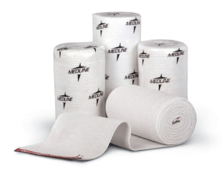 Medline Elastic Bandage Swift-Wrap® 2 Inch X 5 Yard Single Hook and Loop Closure White NonSterile Medium Compression - Case of 5 - MDS077002-CS