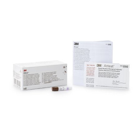 3M Attest™ Rapid Readout Sterilization Biological Indicator Vial Steam - Box of 50 - 1292-BX