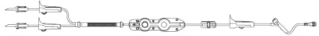 B. Braun IV Pump Set Outlook® Pump 1 Port 10 Drops / mL Drip Rate With Filter 138 Inch Tubing - Case of 24 - NF3120-CS