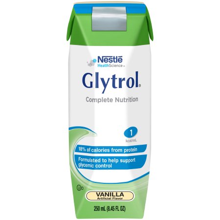 Nestle Healthcare Nutrition Tube Feeding Formula Glytrol® Vanilla Flavor Liquid 8.45 oz. Carton - Each - 00798716162753-EA