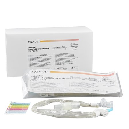 Avanos Medical Sales LLC Closed Suction Catheter Trach Care 12 Fr. / 4mm - Case of 20 - 2160-CS