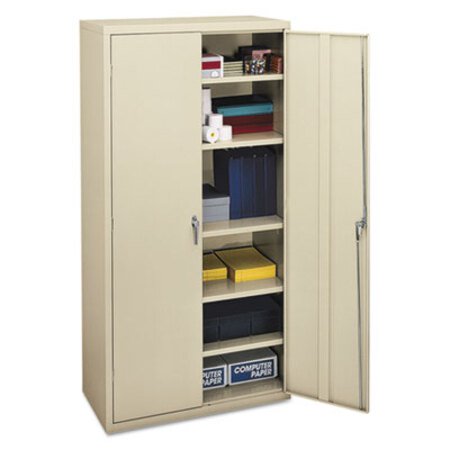 HON® Assembled Storage Cabinet, 36w x 18.13d x 71.75h, Putty - Each - HON-SC1872L-EA