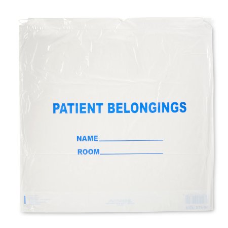 Donovan Industries Patient Belongings Bag DawnMist 20 X 20 Inch Polyethylene Drawstring Closure White - Case of 250 - DSPB01-CS