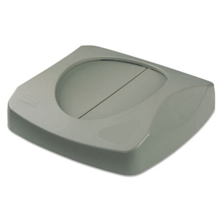 Rubbermaid® Commercial Untouchable Square Swing Top Lid, 16w x 16d x 4h, Gray - Each - RCP-268988GRA-EA