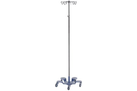 Pedigo Products IV Stand 6-Hook 6 Legs with 3 Inch Heavy-Duty Caster, 23 Inch Base Diameter - Each - P-1080-6-EA