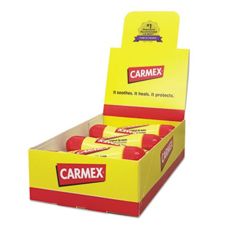 Carmex® Moisturizing Lip Balm, Original Flavor, 0.35 oz Tube, 12/Box - Box of 1 - LIL-11313-BX