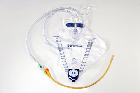Cardinal Indwelling Catheter Tray Curity™ Ultramer™ 2-Way Foley 18 Fr. 5 cc Balloon Hydrogel Coated Latex - Case of 10 - 8948-CS