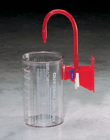Cardinal Suction Canister Flex Advantage® 1000 mL Built-In On / Off Valve Lid - Case of 1 - 65652-611-CS