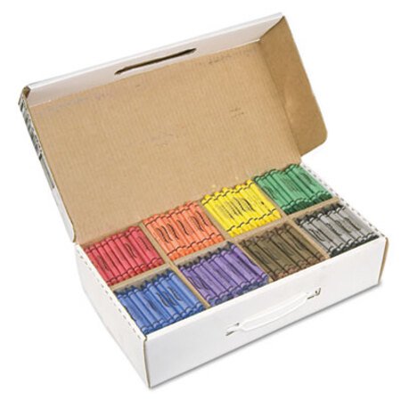 Prang® Crayons Made with Soy, 100 Each of 8 Colors, 800/Carton - CT/1 - DIX-32350-CT