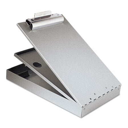 Saunders Cruiser Mate Aluminum Storage Clipboard, 1.5" Clip Capacity, Holds 8.5 x 11 Sheets, Silver - Each - SAU-21017-EA
