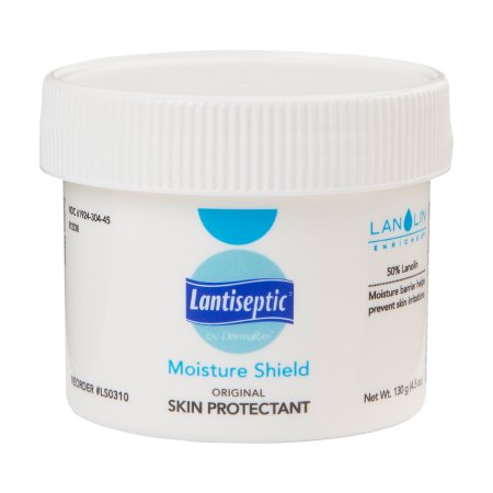 DermaRite Industries Skin Protectant Lantiseptic® Moisture Shield 4.5 oz. Jar Lanolin Scent Ointment - Case of 24 - LS0310-CS