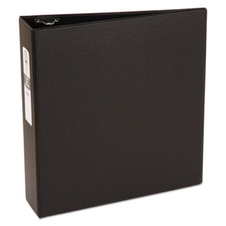 Avery® Economy Non-View Binder with Round Rings, 3 Rings, 3" Capacity, 11 x 8.5, Black, (3602) - Each - AVE-03602-EA