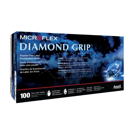 Microflex Medical Exam Glove Diamond Grip™ X-Large NonSterile Latex Standard Cuff Length Textured Fingertips White Not Rated - Case of 1000 - MF-300-XL-CS