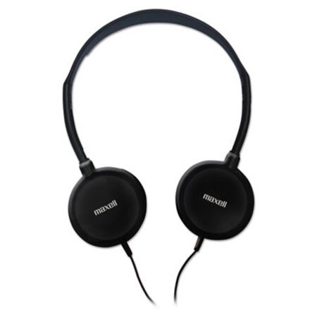 Maxell® HP-200 Stereo Headphones, 4 ft Cord, Silver - Each - MAX-190318-EA