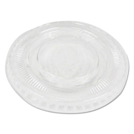 Boardwalk® Souffle/Portion Cup Lids, Fits 1 oz Portion Cups, Clear, 2,500/Carton - Each - BWK-PRTLID1-EA
