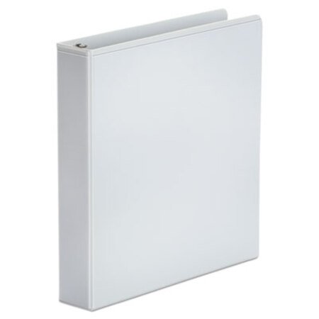 Universal® Economy Round Ring View Binder, 3 Rings, 1.5" Capacity, 11 x 8.5, White, 6/Pack - Pack of 1 - UNV-20972PK-PK
