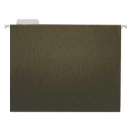 Universal® Hanging File Folders, Letter Size, 1/5-Cut Tabs, Standard Green, 25/Box - Box of 1 - UNV-14115-BX