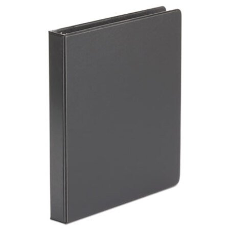 Universal® Economy Non-View Round Ring Binder, 3 Rings, 1" Capacity, 11 x 8.5, Black - Each - UNV-31401-EA