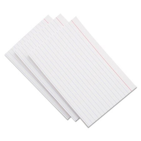 Universal® Ruled Index Cards, 3 x 5, White, 500/Pack - Pack of 1 - UNV-47215-PK