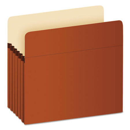Pendaflex® Pocket File, 5.25" Expansion, Letter Size, Red Fiber - Each - PFX-S34G-EA