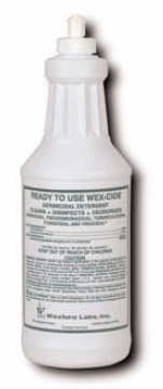 Wexford Labs Wex-Cide Surface Disinfectant Cleaner Quaternary Based Manual Squeeze Liquid 1 Quart Bottle Citrus Scent NonSterile - Case of 12 - 2120-02-CS