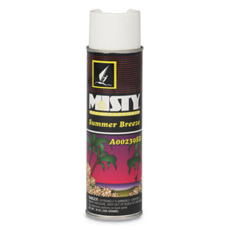 Misty® Handheld Air Deodorizer, Summer Breeze, 10 oz Aerosol Spray, 12/Carton - CT/1 - AMR-1001868-CT