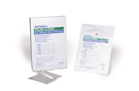 Cardinal Non-Adherent Dressing Telfa™ Clear 4 X 5 Inch Sterile Rectangle - Case of 50 - 1111-CS