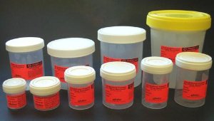 Cardinal Prefilled Formalin Container SP® 30 mL Fill in 60 mL (2 oz.) Screw Cap Warning Label / Patient Information NonSterile - Pack of 50 - C4320-30B-PK