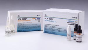 Siemens Diabetes Management Test Control Solution Kit DCA 2000 Hemoglobin A1c (HbA1c) Normal / Abnormal 4 X 0.25 mL - KT/1 - 10311161-KT