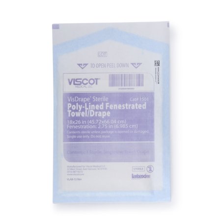 Viscot Industries Surgical Drape Minor Procedure Drape 18 W X 26 L Inch Sterile - Case of 300 - 1501-CS